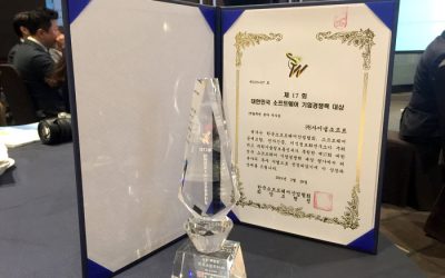 대한민국 SW기업경쟁력대상 IT 솔루션 분야 우수상 수상