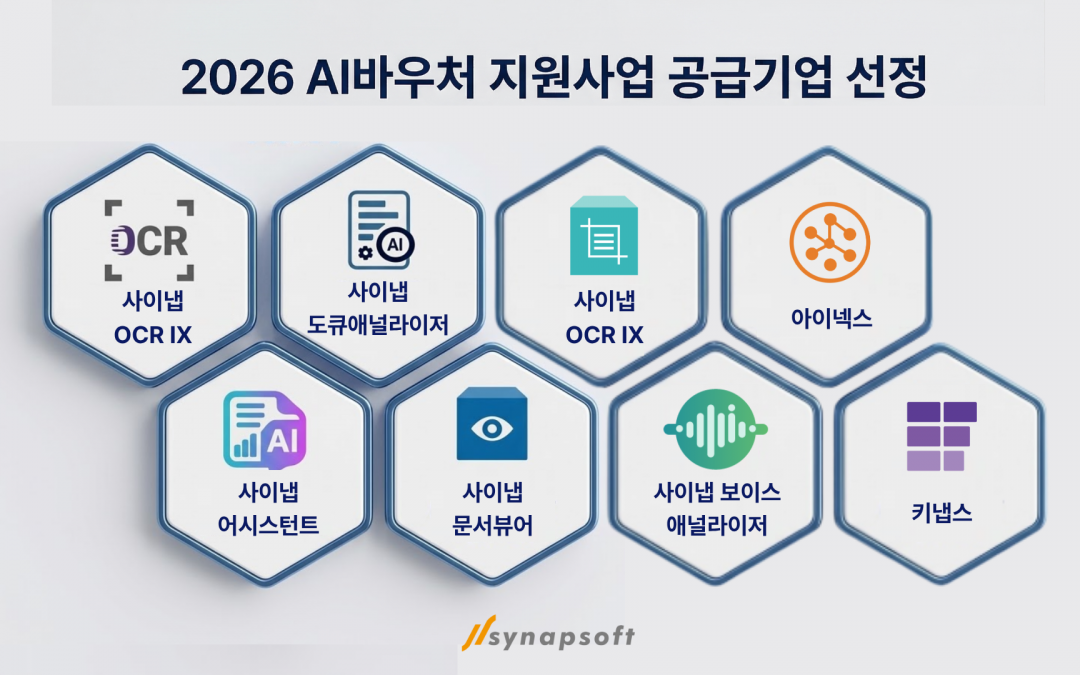 [프라임경제]사이냅소프트, ‘2026 AI바우처 지원사업’ 공급기업 선정… 다양한 문서 AI 솔루션으로 기업 AX 가속화 지원